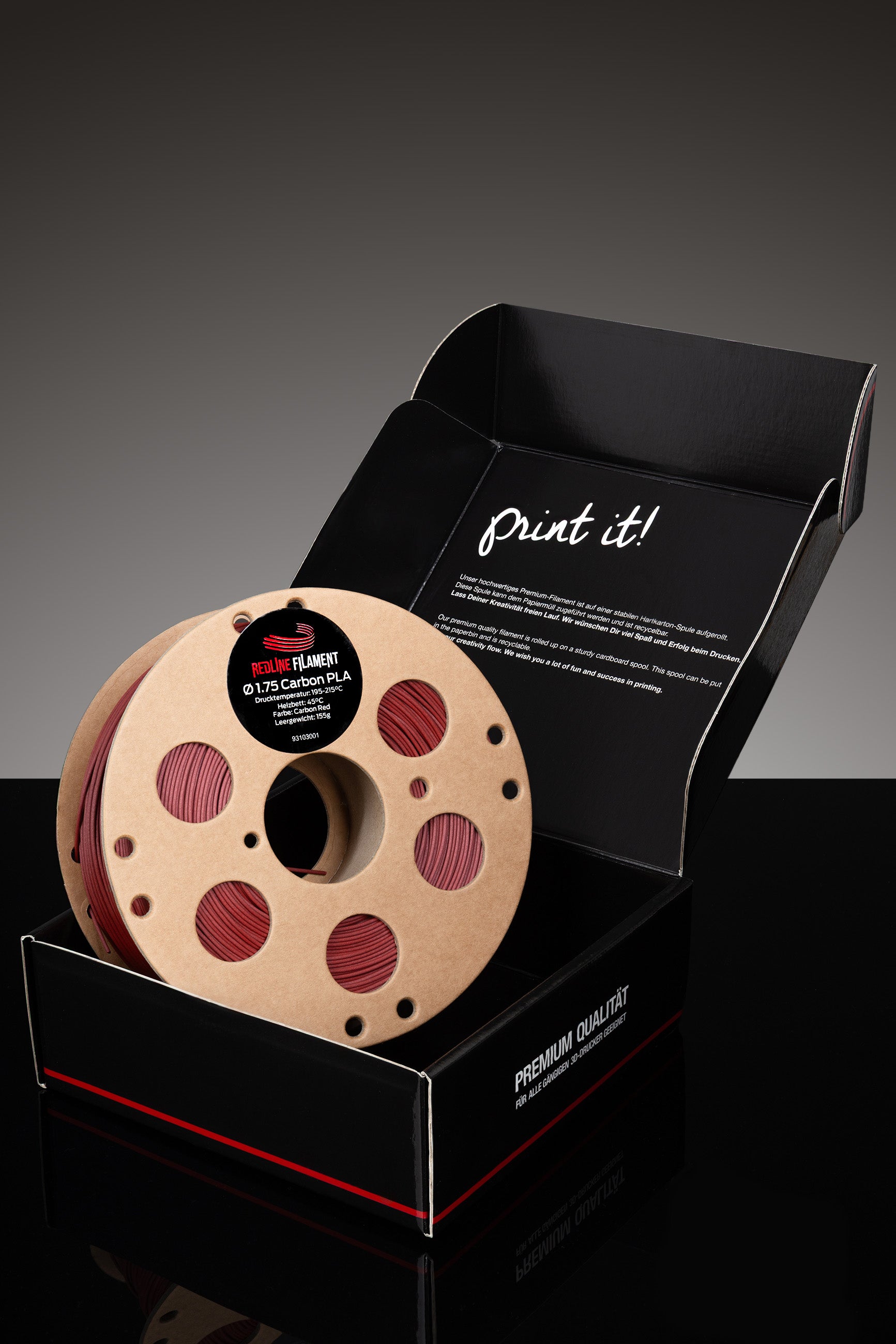 PLA CF10 Red (Carbon)