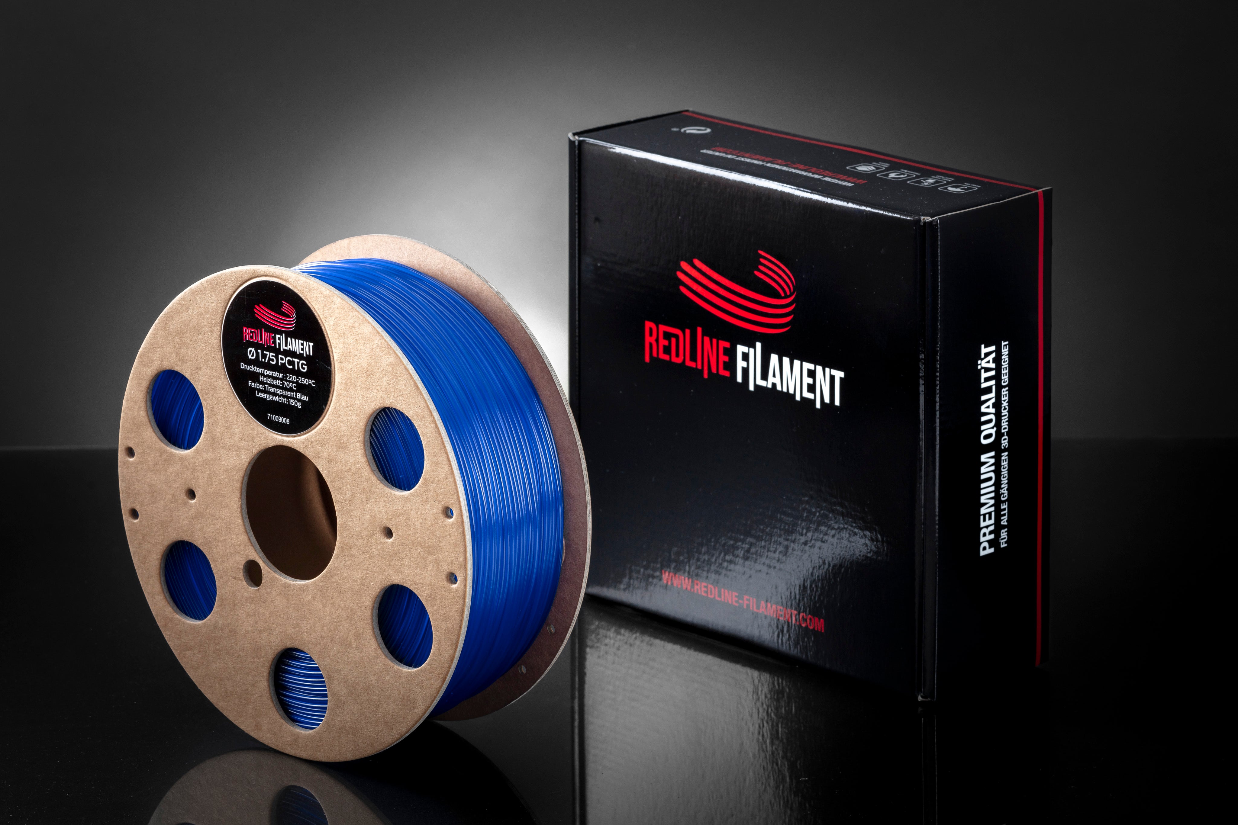 PCTG Filament Transparent Blau