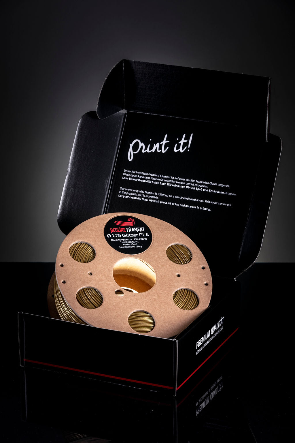 PLA Glitzer Gold