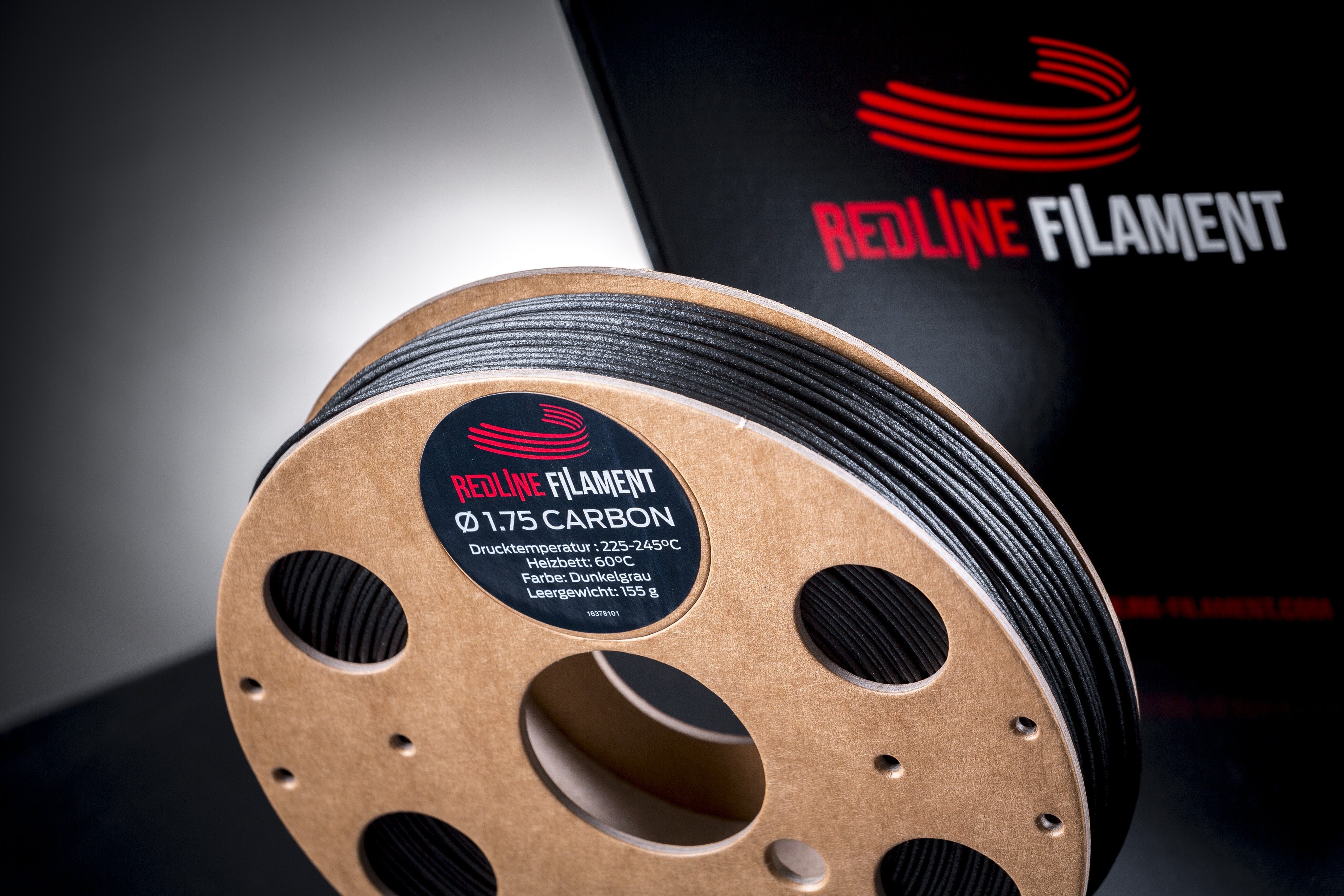 Carbon Dunkelgrau (0,5 kg 1,75mm) Carbon REDLINE FILAMENT