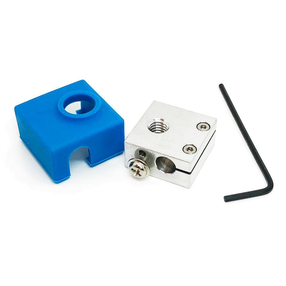 Micro Swiss Heater Block with Silicone Sock for CR10 / Ender Printers Micro-Swiss