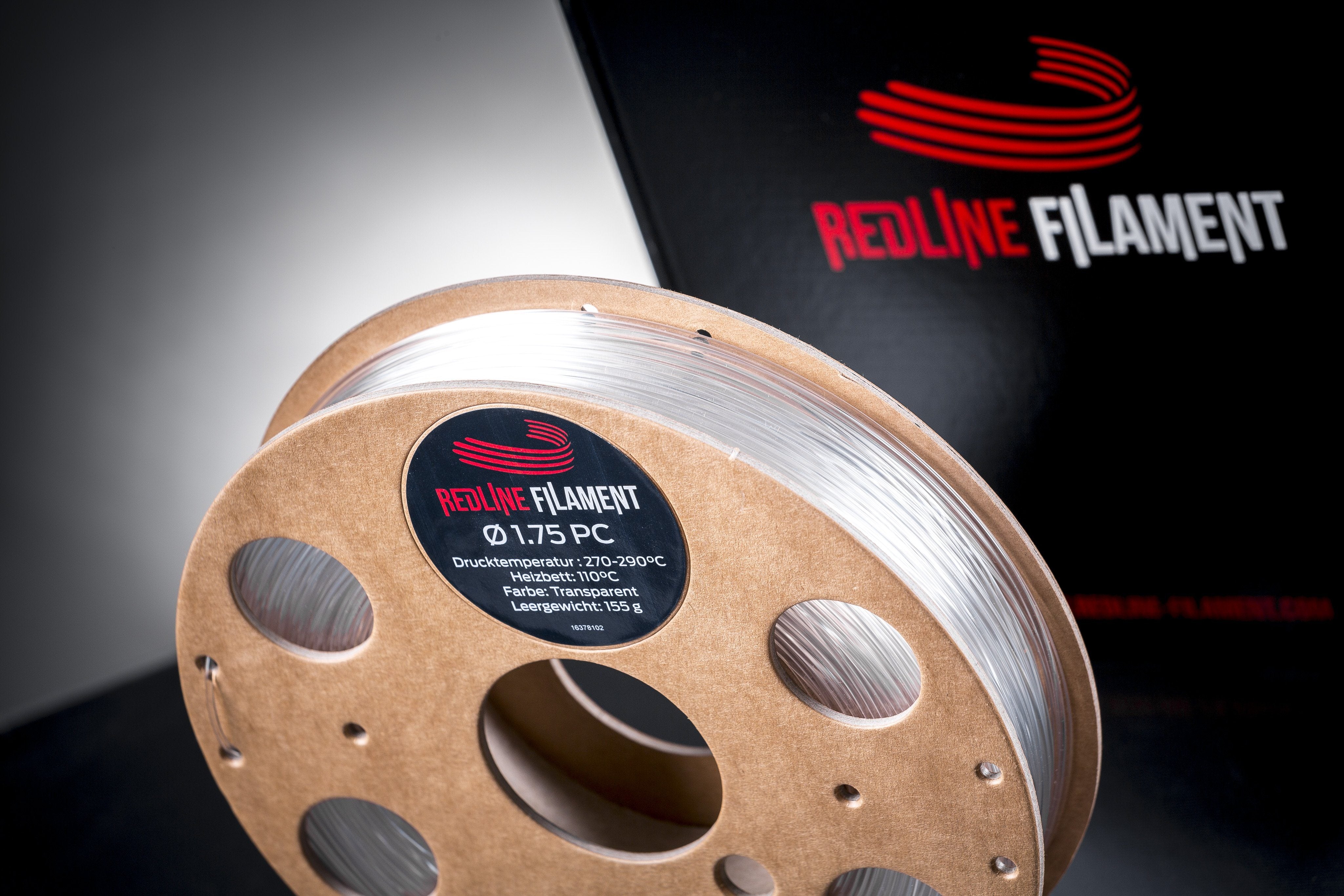 PC Transparent Sample (50g 1,75mm) REDLINE FILAMENT