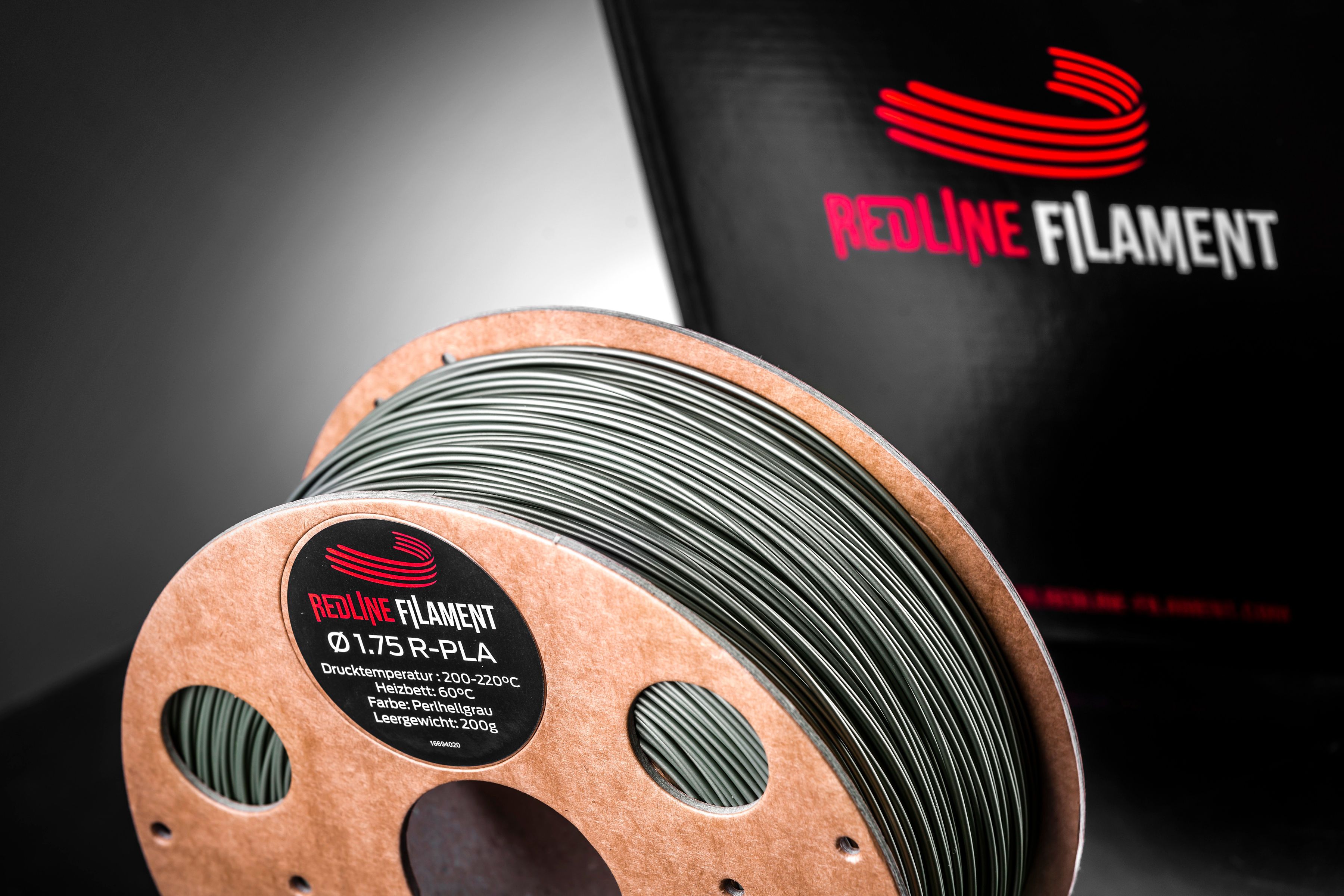 R-PLA Perlhellgrau REDLINE FILAMENT