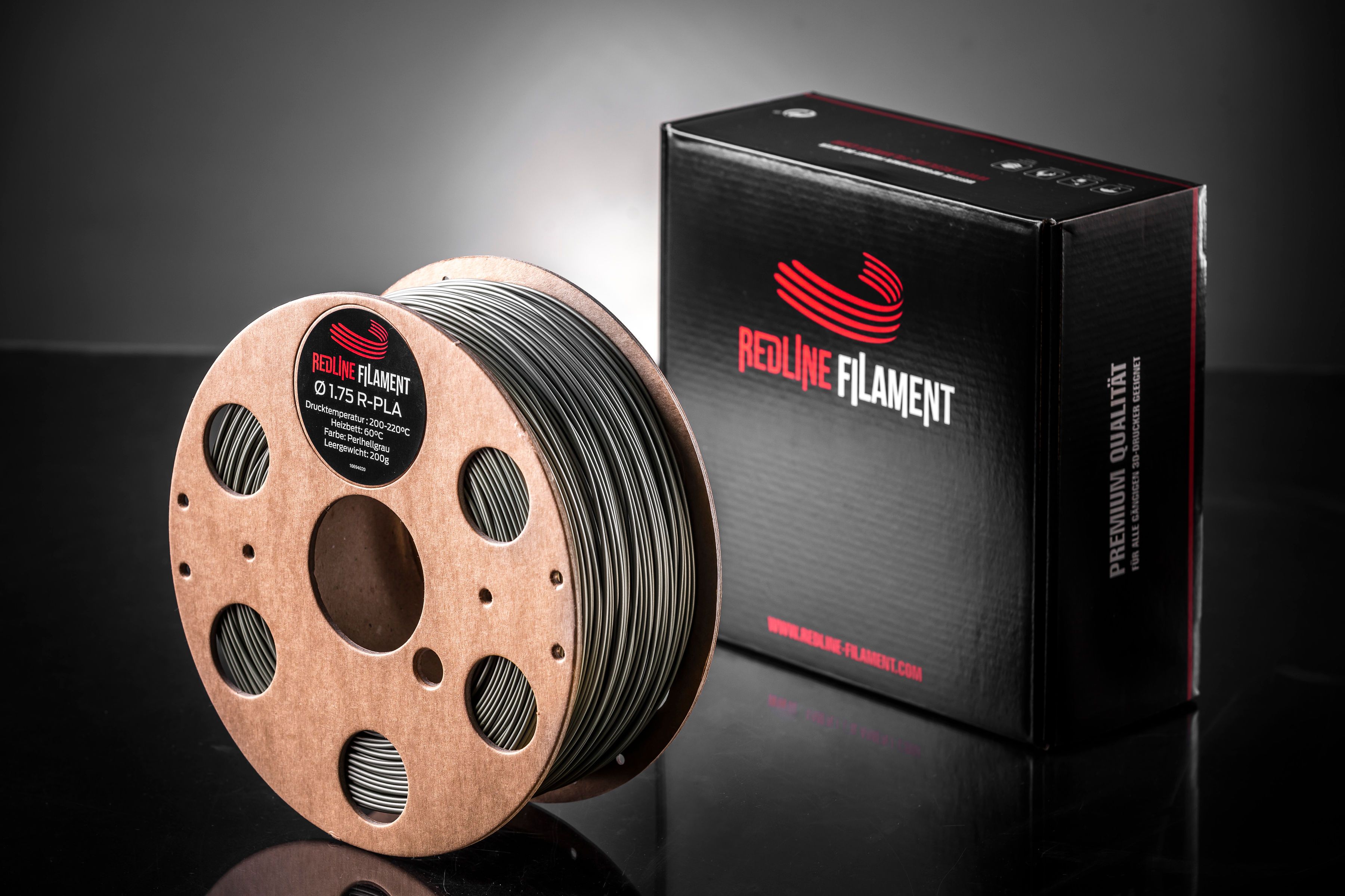 R-PLA Perlhellgrau REDLINE FILAMENT