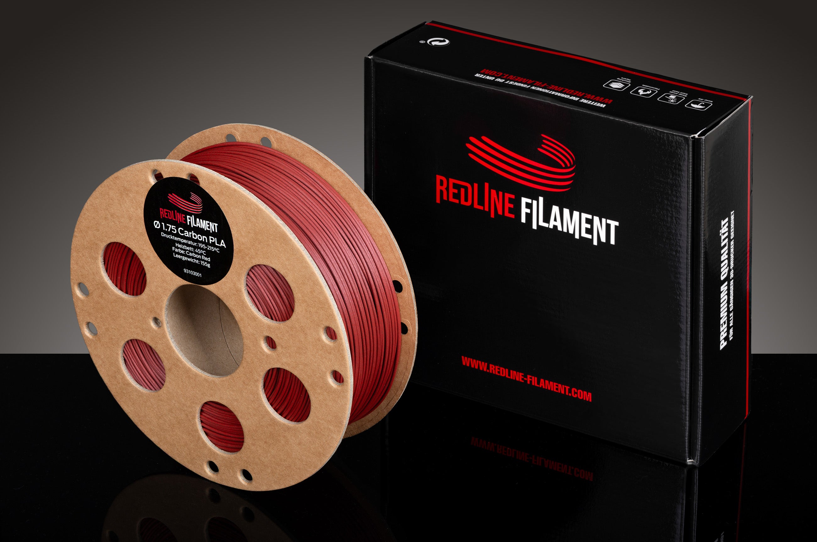PLA CF10 Red (Carbon)