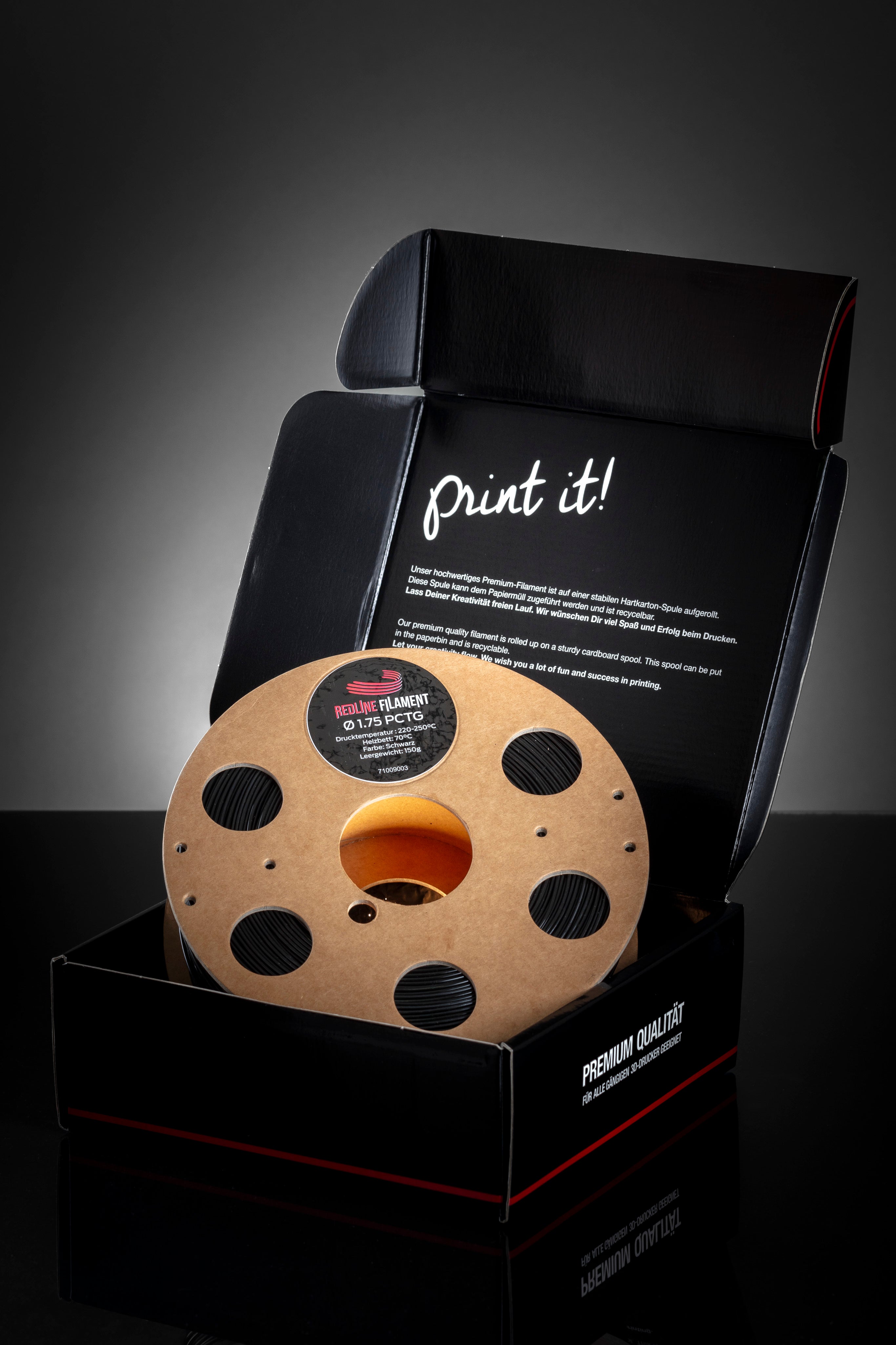 PCTG Filament Schwarz