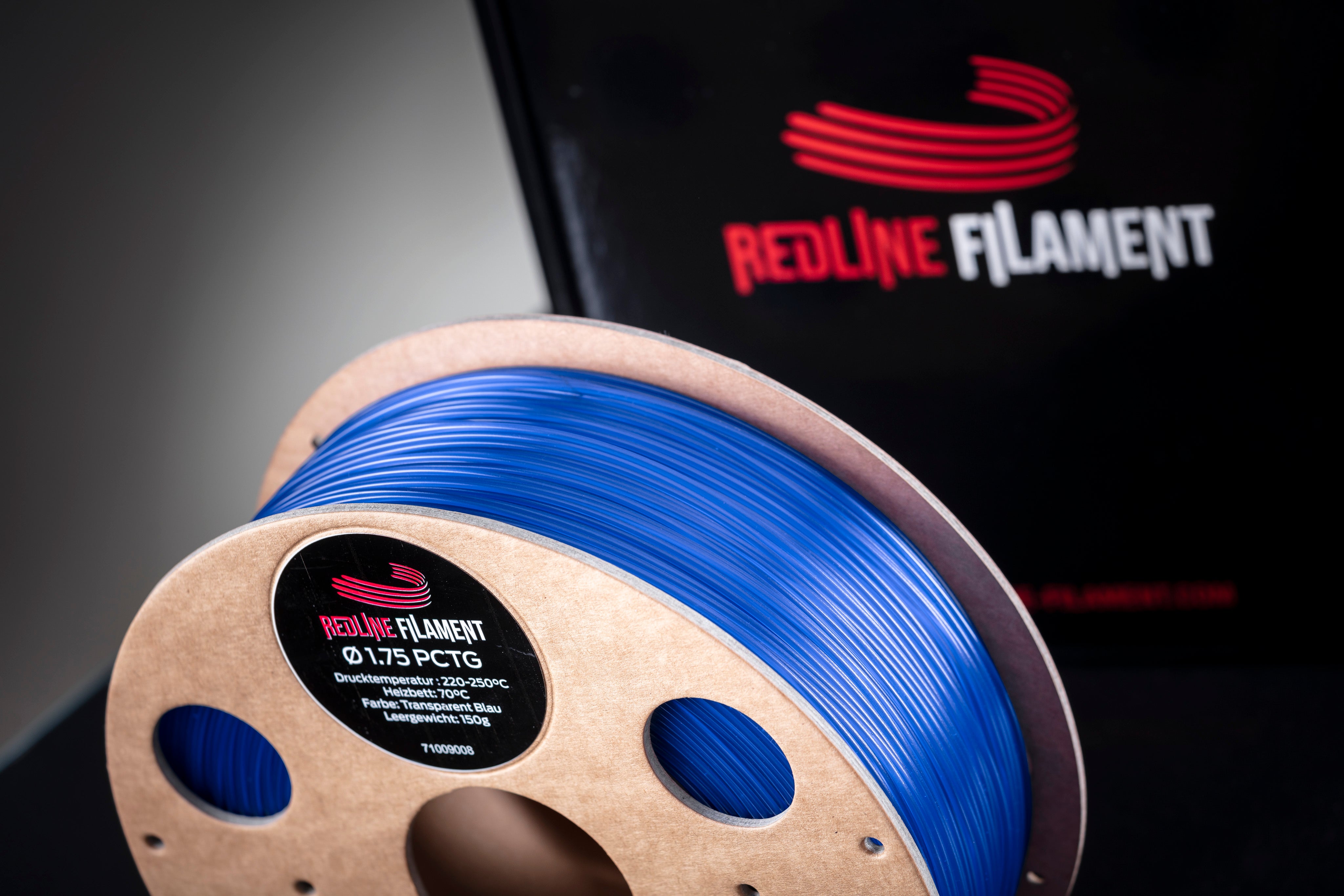PCTG Filament Transparent Blau