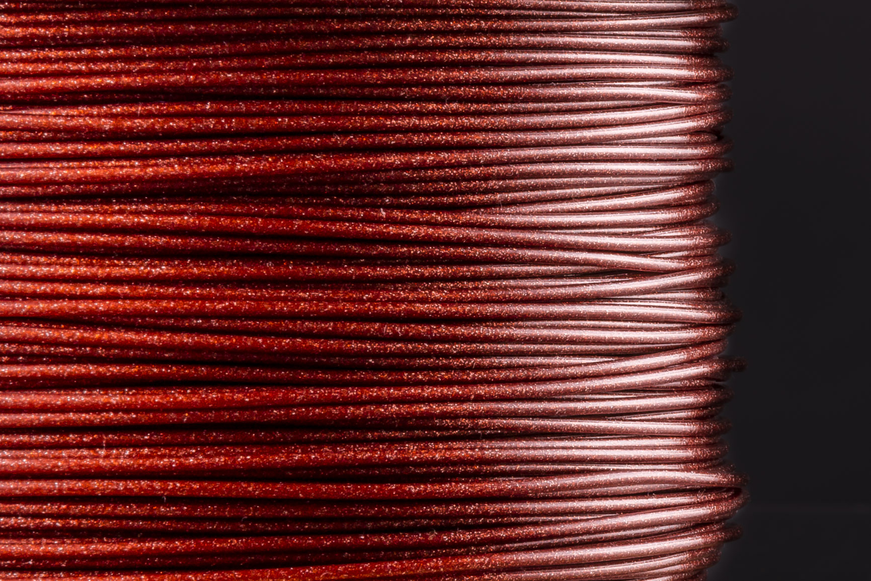 Glitzer PLA Oxidrot