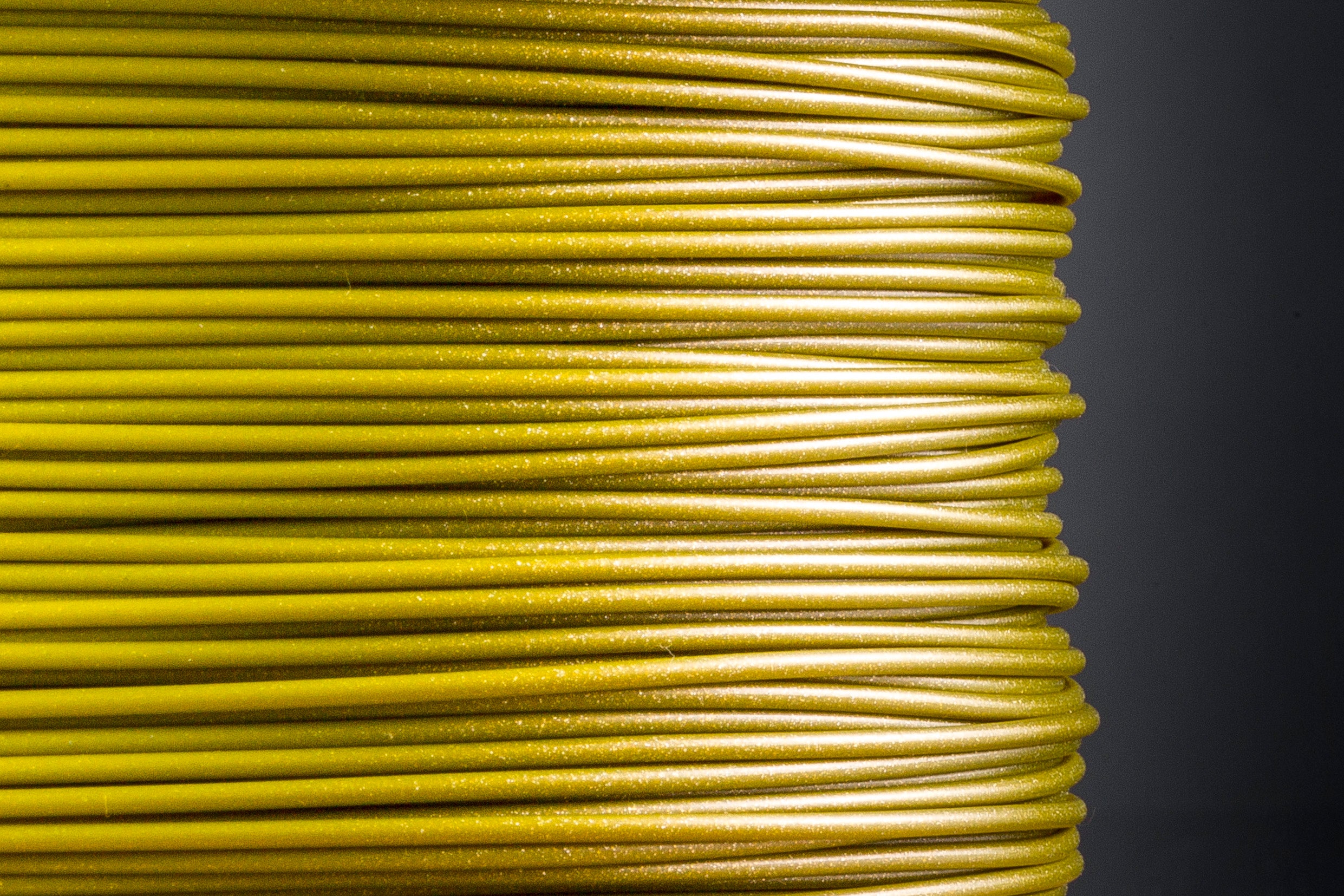 Glitzer PLA Olivgelb