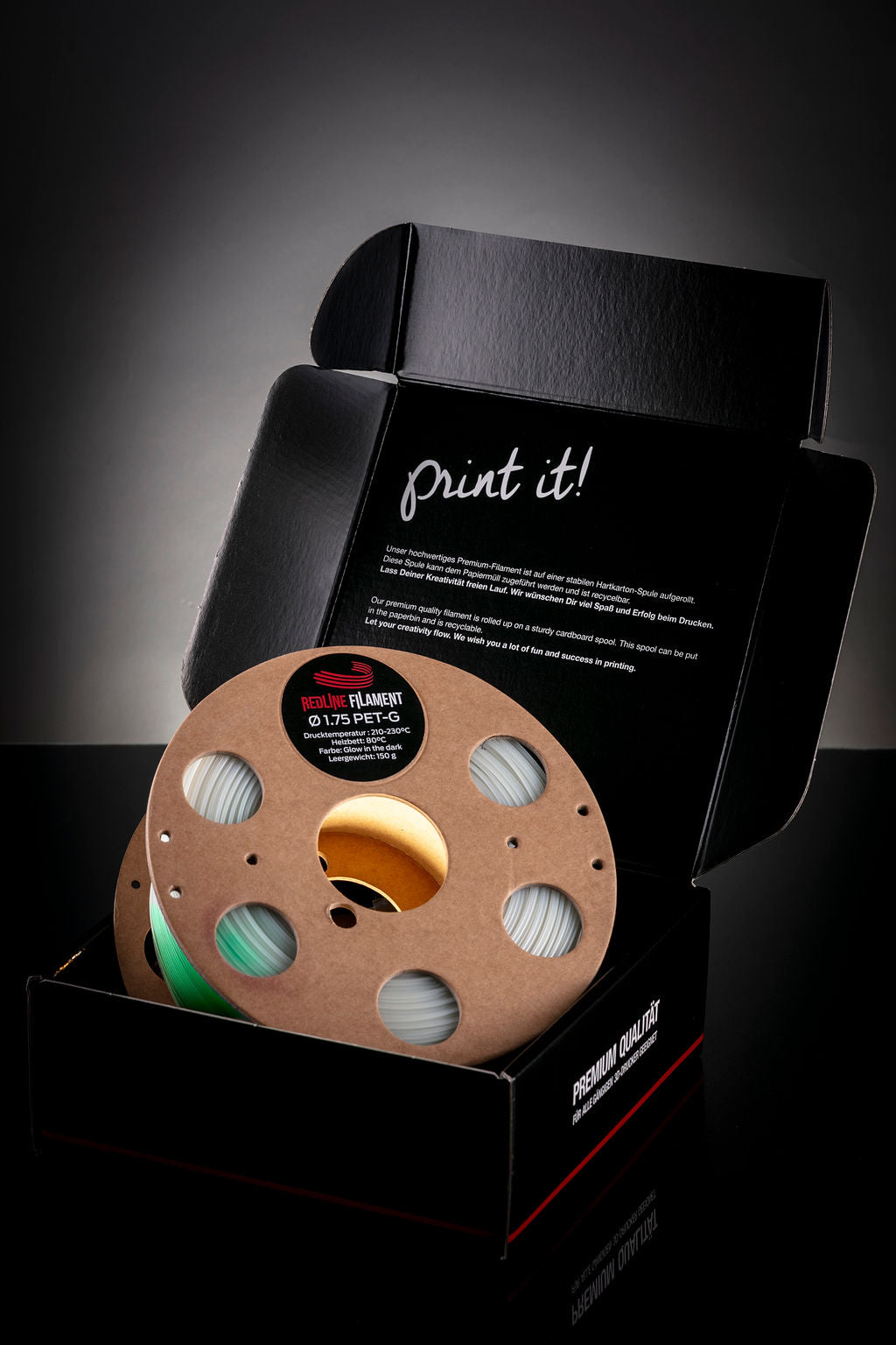 PET-G Glow in the Dark (Grün)
