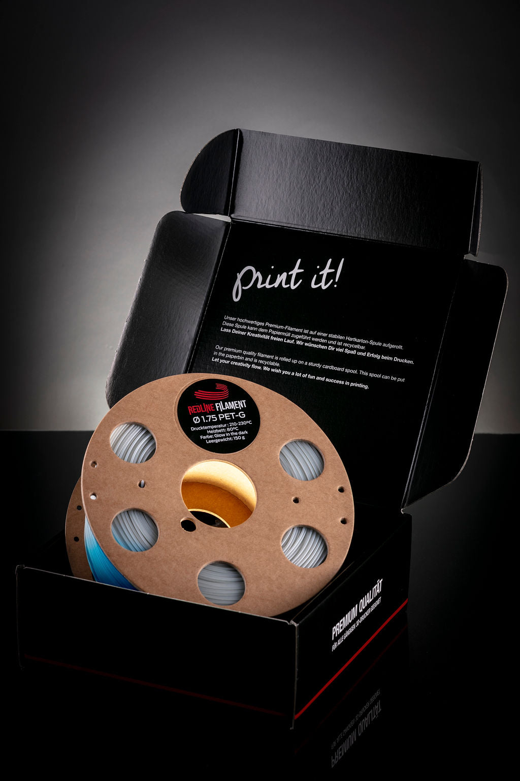 PET-G Glow in the Dark (Blau)