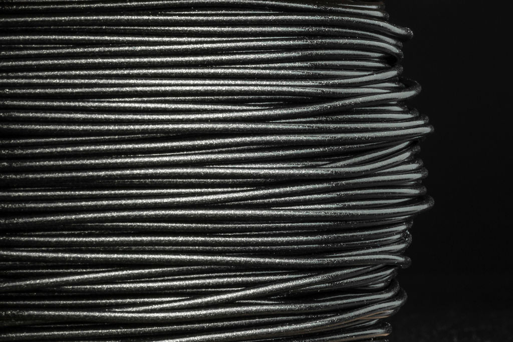 PLA Glitzer Schwarz (Goldglitzer)