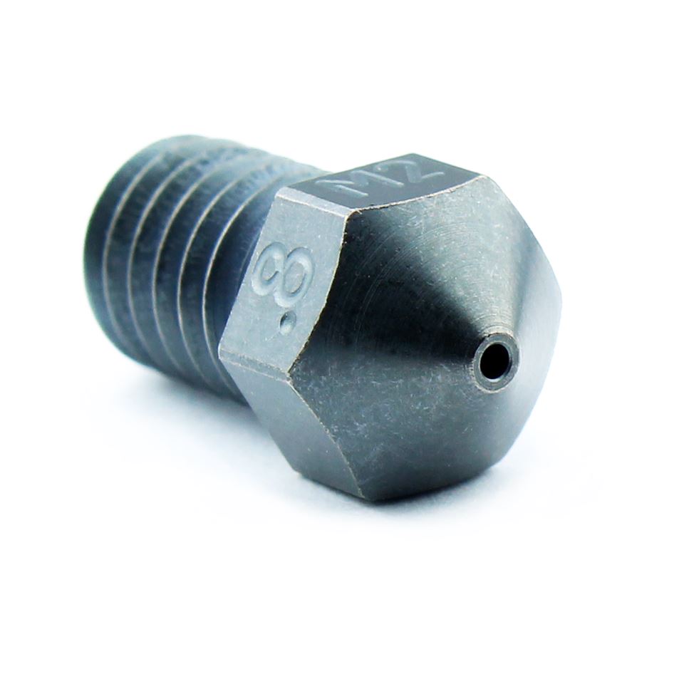 Düse High-Speed Stahl gehärtet für E3D V5-V6 Nozzle Micro-Swiss 0.8mm 