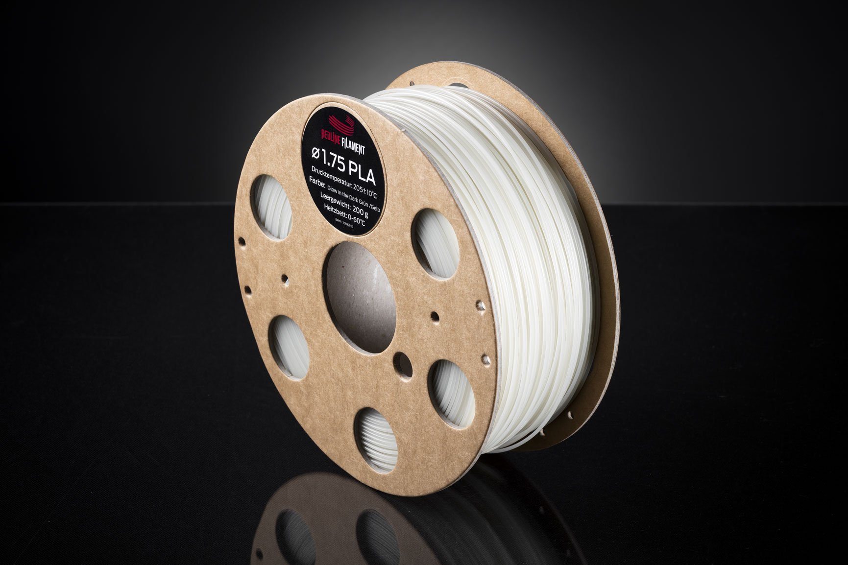 PLA Filament Glow in the Dark Filament (Grün) PLA FILAMENT REDLINE FILAMENT 