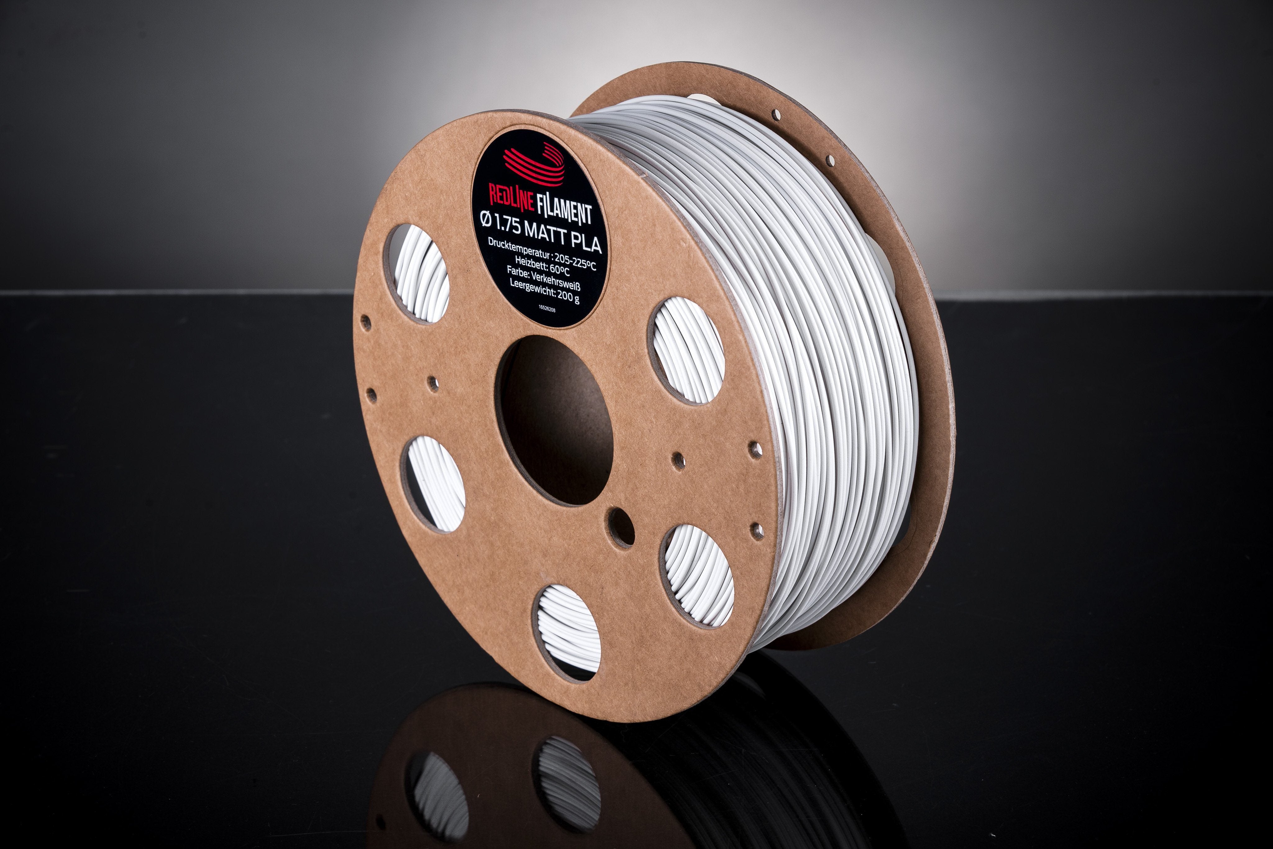 PLA Matt Verkehrsweiß REDLINE FILAMENT 